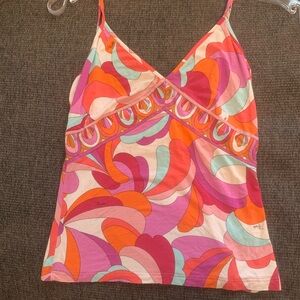 Emilio Pucci Multicolor Swirl Camisole